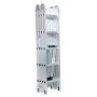 [US Warehouse] 19.5ft Household Multifunctional Aluminum Alloy Small Joint Foldable Telescopic Ladder 20-step Unloading Ladder